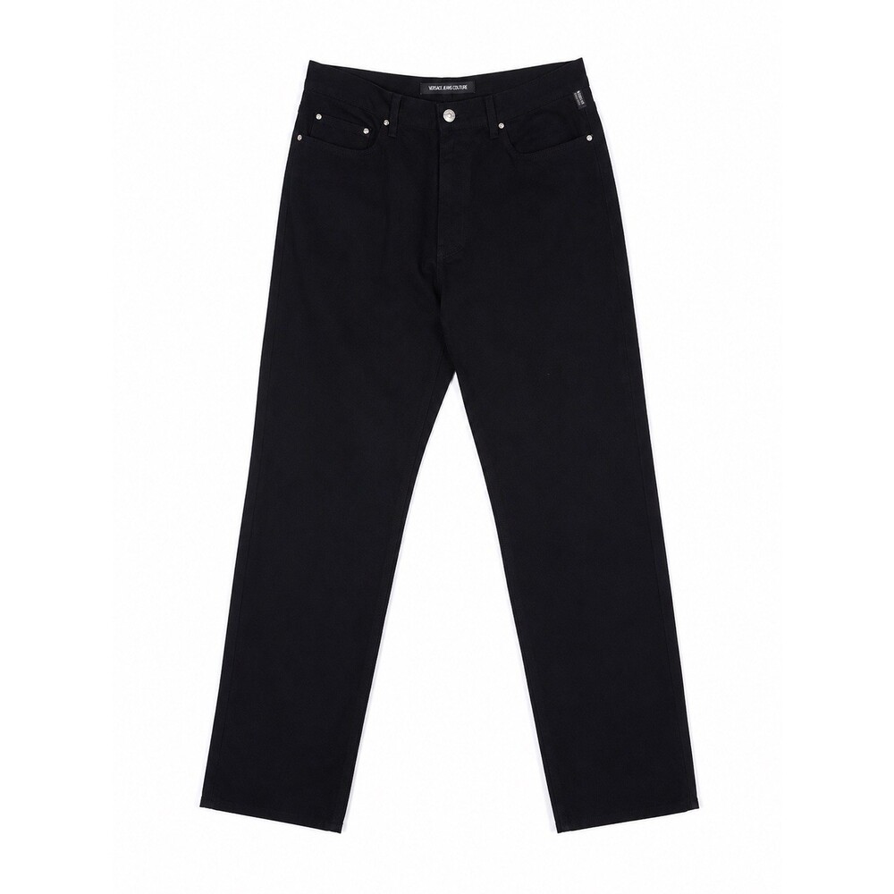 Vintage 90s VERSACE Jeans Couture Straight Leg Denim Black Medusa Italy